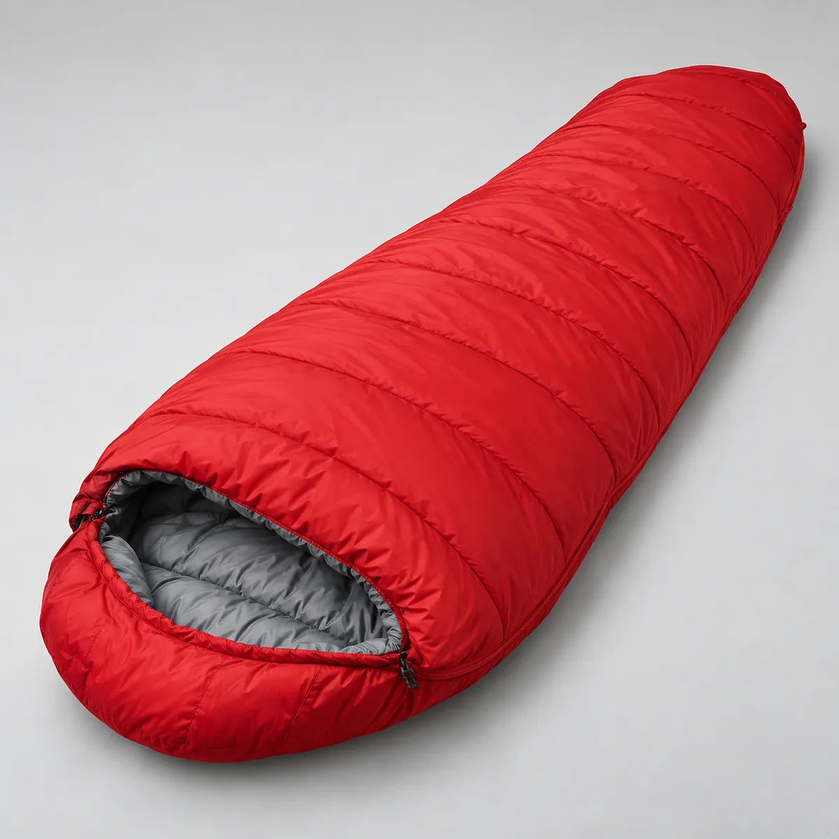 Kunstfaserschlafsack 5 °C in Rot